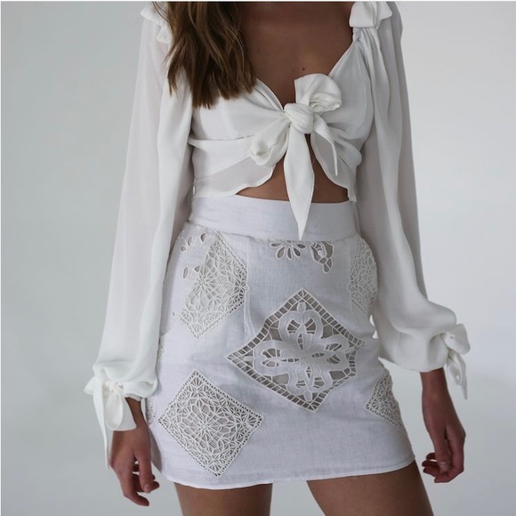 STONE COLD FOX KINI CROP FEMME LPA FOR LOVE LEMONS MAJORELLE LOVERS FRIENDS - Picture 2 of 12